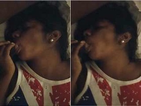 Adorable Tamil babe gives a sensual blowjob