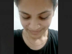 Indian girl flaunts her big boobs in a public park