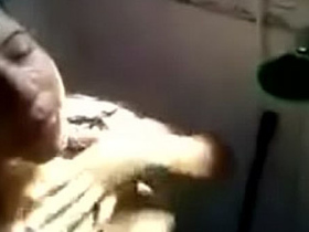 Desi guy jerks off while getting fucked in homemade video