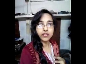 Cute Desi girl strips naked for your viewing pleasure