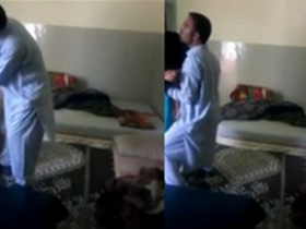 Desi couple gets caught having sex in the kitchen