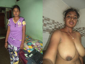 Tamil Anandi Bhabhi's blowjob videos merged with audio