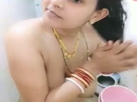Khushbu Bhabhi's naughty solo show in the bathroom