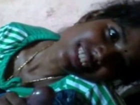 Tamil talk turns into a steamy poolside blowjob