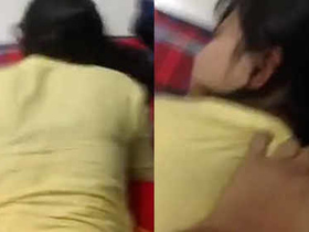 Cheating wife gets down and dirty with her lover while her husband is away