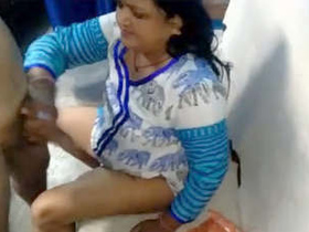 Desi wife gives a blowjob and handjob in part 1