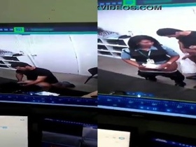 Tamil aunty gets caught on CCTV while having sex in the office