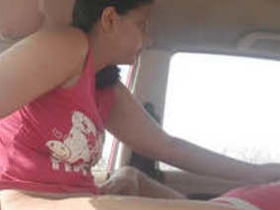 Indian couple has sex in parked car
