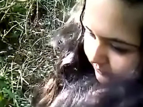Desi BF video featuring Indian teenage couple having sex in the jungle