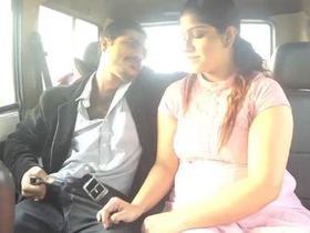 Couple indulges in passionate sex in the backseat of a car