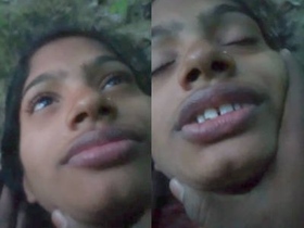 Indian college girl gets wild outdoors