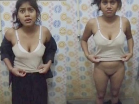 Cute Desi girl gets naughty in the bathroom
