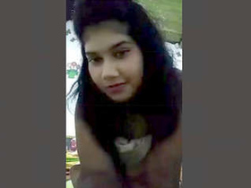 Horny Sri Lankan girl pleasures herself with milk tanker part 2