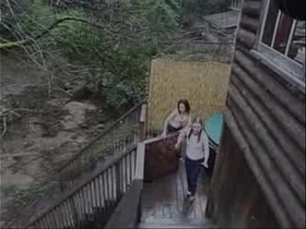 Gwendoline and Suzie's hot lesbian encounter in the woods
