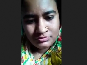 Bangladeshi woman satisfies her lover in rural village setting