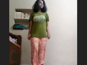 Young girl fingering herself in a solo video