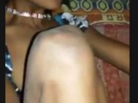 Bhabi's big boobs and tight pussy in a homemade porn video