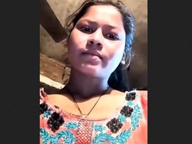 Beautiful Indian bhabi flaunts her breasts