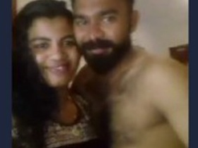 Watch a cute couple in love make love in a bedroom