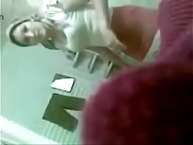 Real amateur teen gets caught on camera by her dad