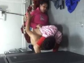 Indian college girl gets naughty with servant in bedroom