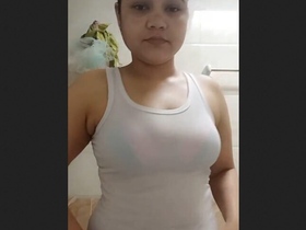 Stunning Bhabi's sensual bath time with camera in hand
