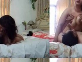 Desi aunty's hardcore XXX video with my hot Chachi