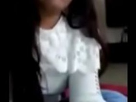 Desi couple's hot tits and handjobs in bedroom video