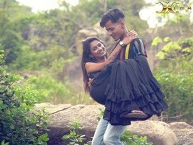 Sudipa, a hot Indian girl, gets nailed in the open air by a member of a mountain crew