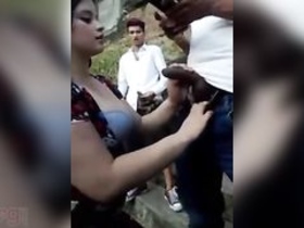 College girls with big boobs have a threesome on camera