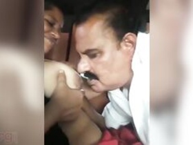Mature Indian woman has outdoor sex in a car