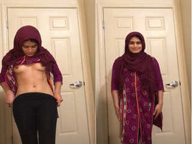 Amateur Indian girl with cute boobs in exclusive porn video