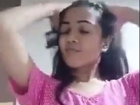 Naughty Indian girl shows off her body in the bathroom