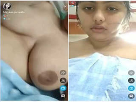 Exclusive video of Indian model flaunting her big boobs at the Tango show