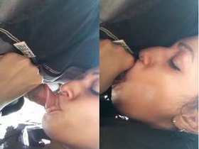 Exclusive video of a hot Indian girl giving a blowjob in the outdoors