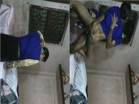 Desi couple enjoys passionate sex with college girl