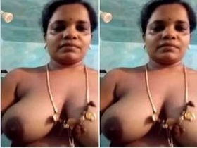 Indian college girl gives a blowjob in the village