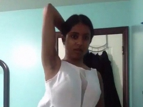 Busty babe bares it all for her boyfriend in a steamy video