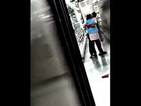 Horny hospital staff engage in oral sex and cleaning in the kitchen