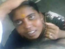 Deep throat and oral sex: South Indian maid gives a blowjob to her owner
