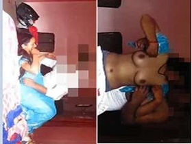 Watch as a sexy Indian wife shows off her big boobs