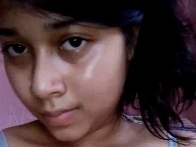 College girl shows off her body in solo video