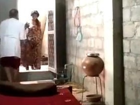 Indian wife gives her old father a blowjob in the village