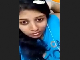Hot Tamil girl flaunts her body in solo video