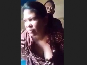 Mature Nepali bhabhi with cancer enjoys doggy style