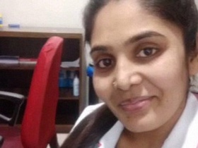 Busty Indian nurse gets naughty with her boyfriend in a steamy video