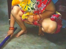 Aunty's Sweeping Seduction