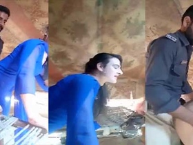 Pakistani girl Dehati gets rough sex from a police officer in a village video