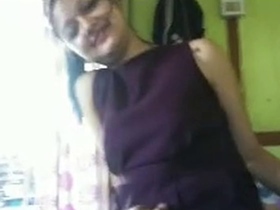 Cute girl enjoys solo play