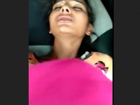 Clear-spoken Hindi dialogue in a machine-fucking video